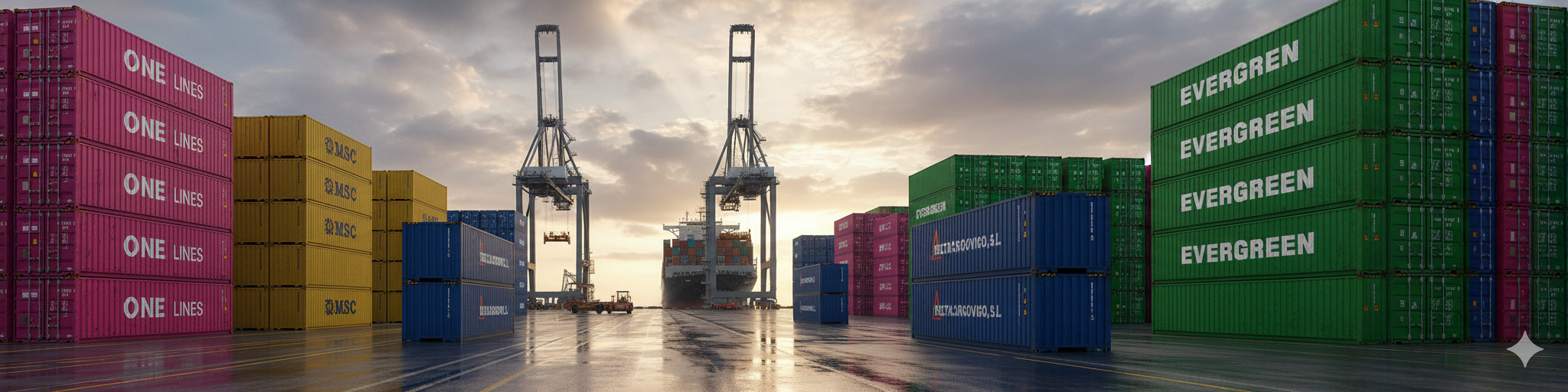 Contenedores en puerto